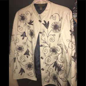 Alex Kim Jacket with glass buttons size pm